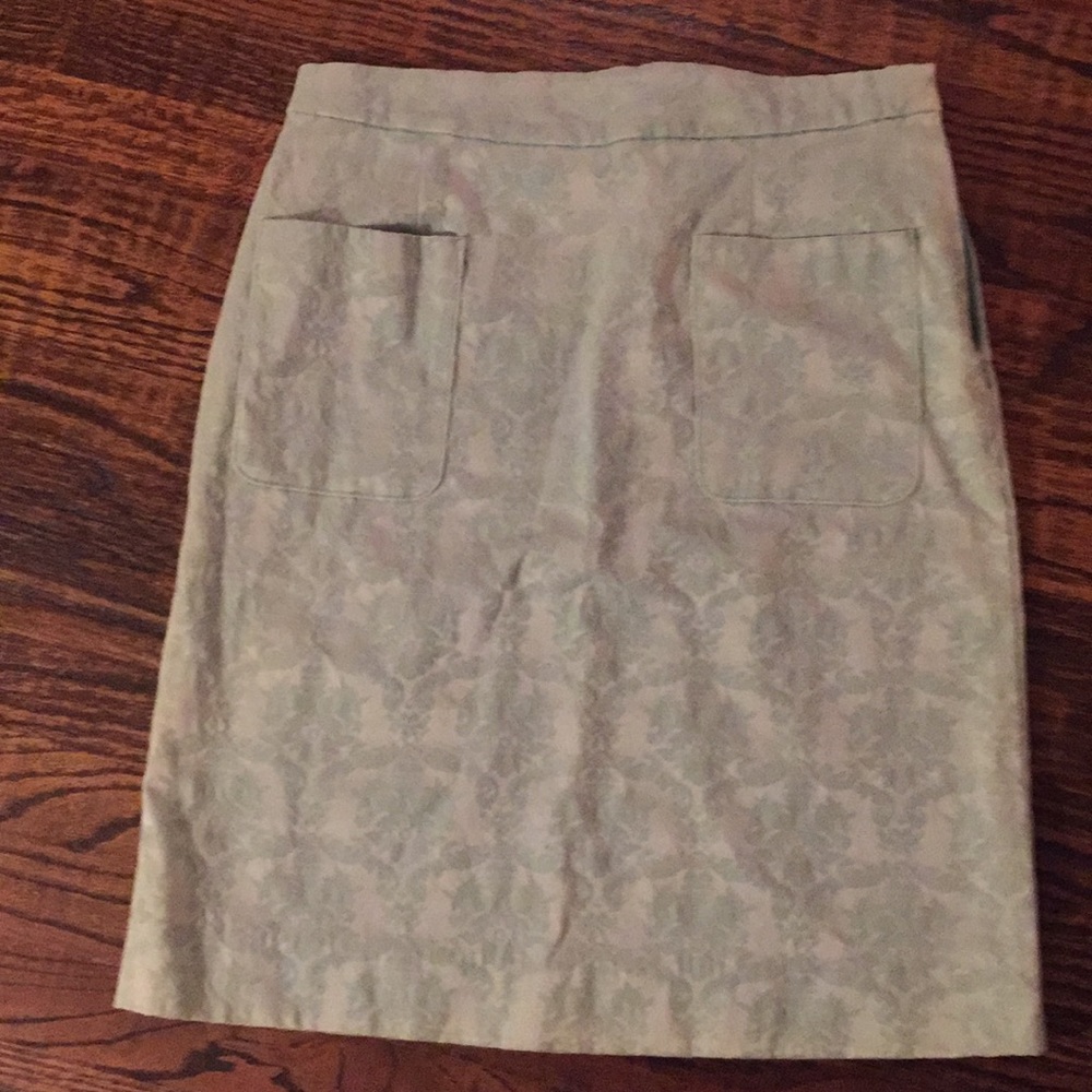 Anthropology lime green skirt